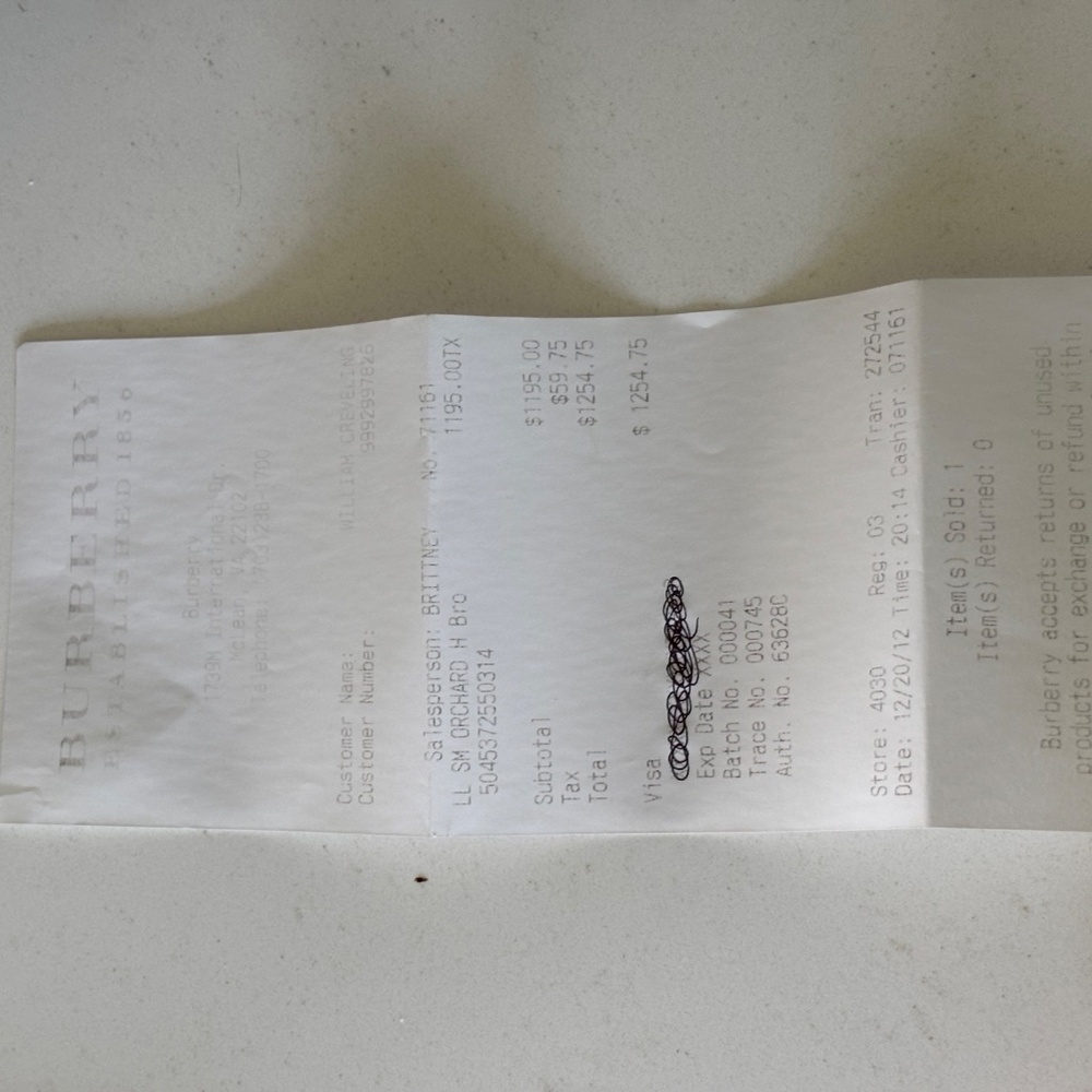 Authentic Burberry Sm Orchard H Bro - Picture 4 of 9